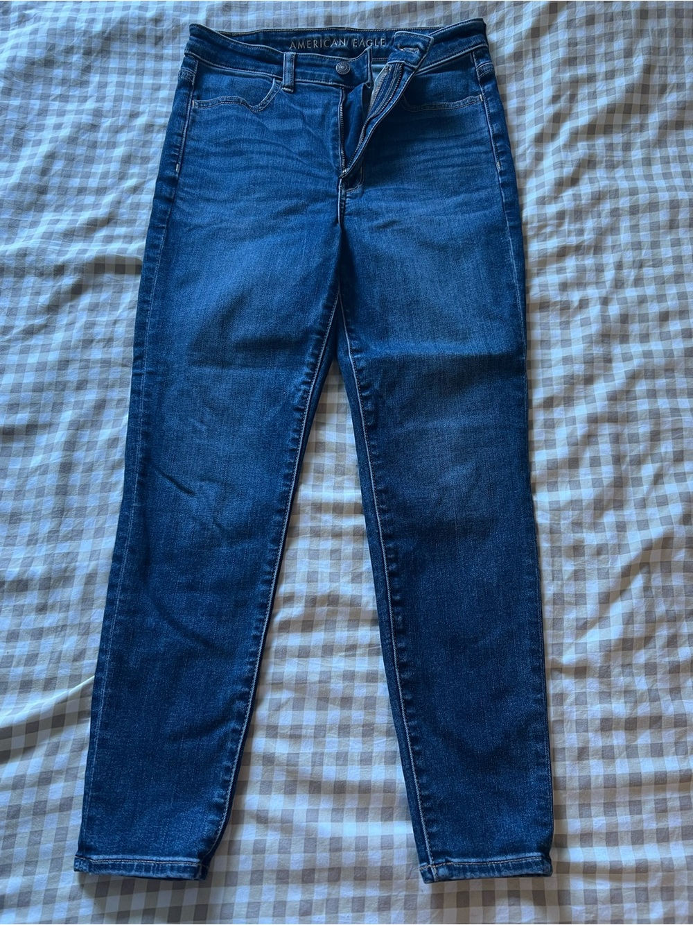 American Eagle Outfitters Women's Dark Blue Skinny Jeans